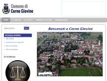 Tablet Screenshot of comune.cornogiovine.lo.it